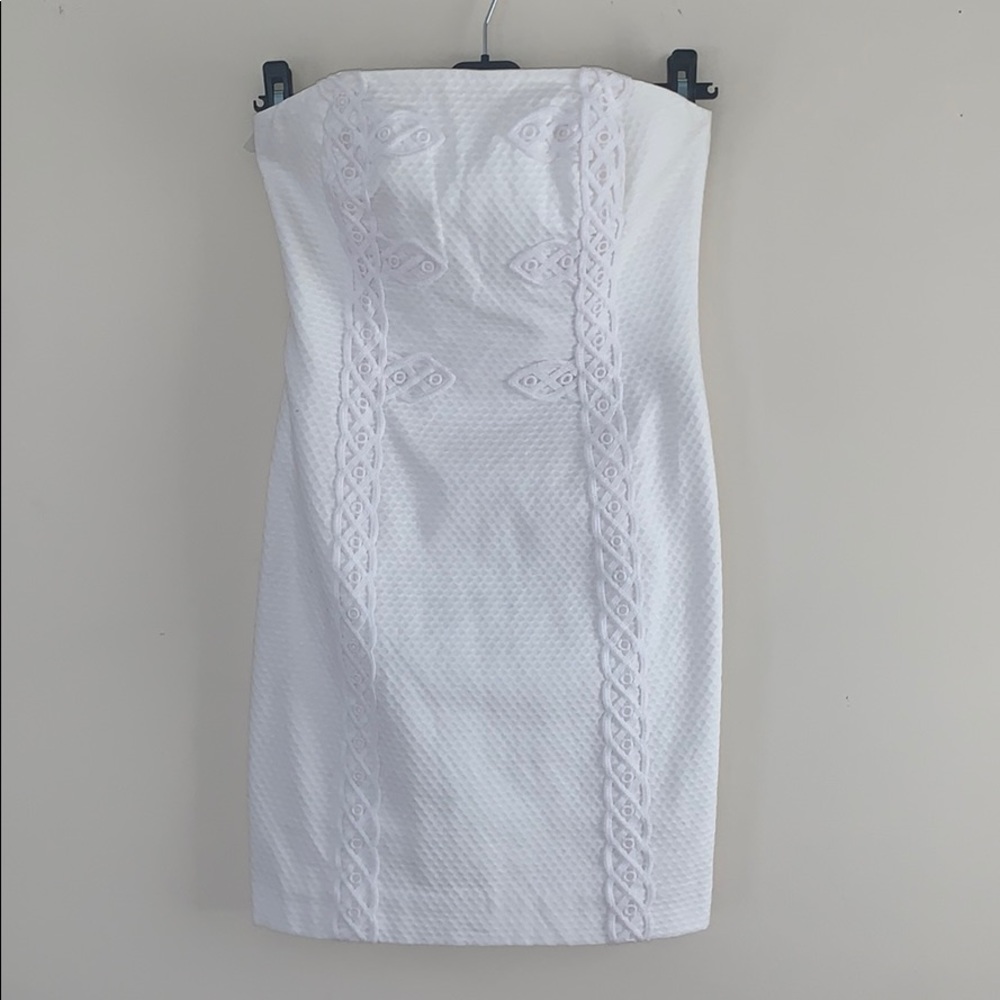 Strapless White Lilly Pulitzer “Tansy” Dress